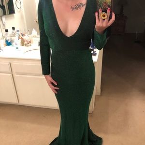 Gorgeous dark green dress